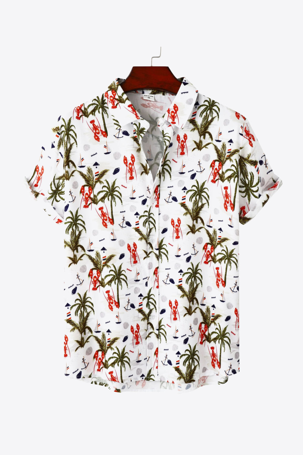 Printed Short Sleeve Beach Shirt