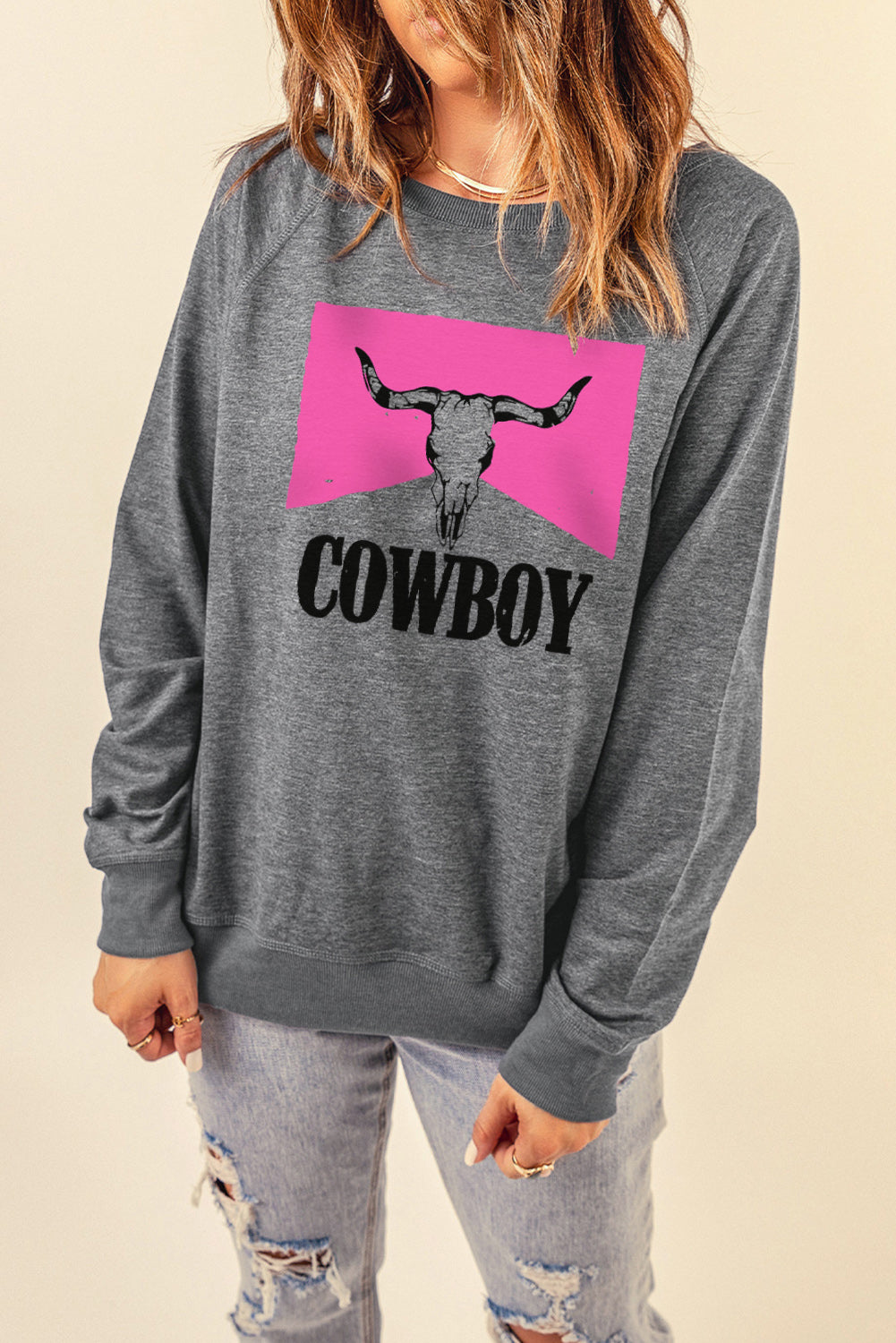 COWBOY Bull Graphic Sweatshirt