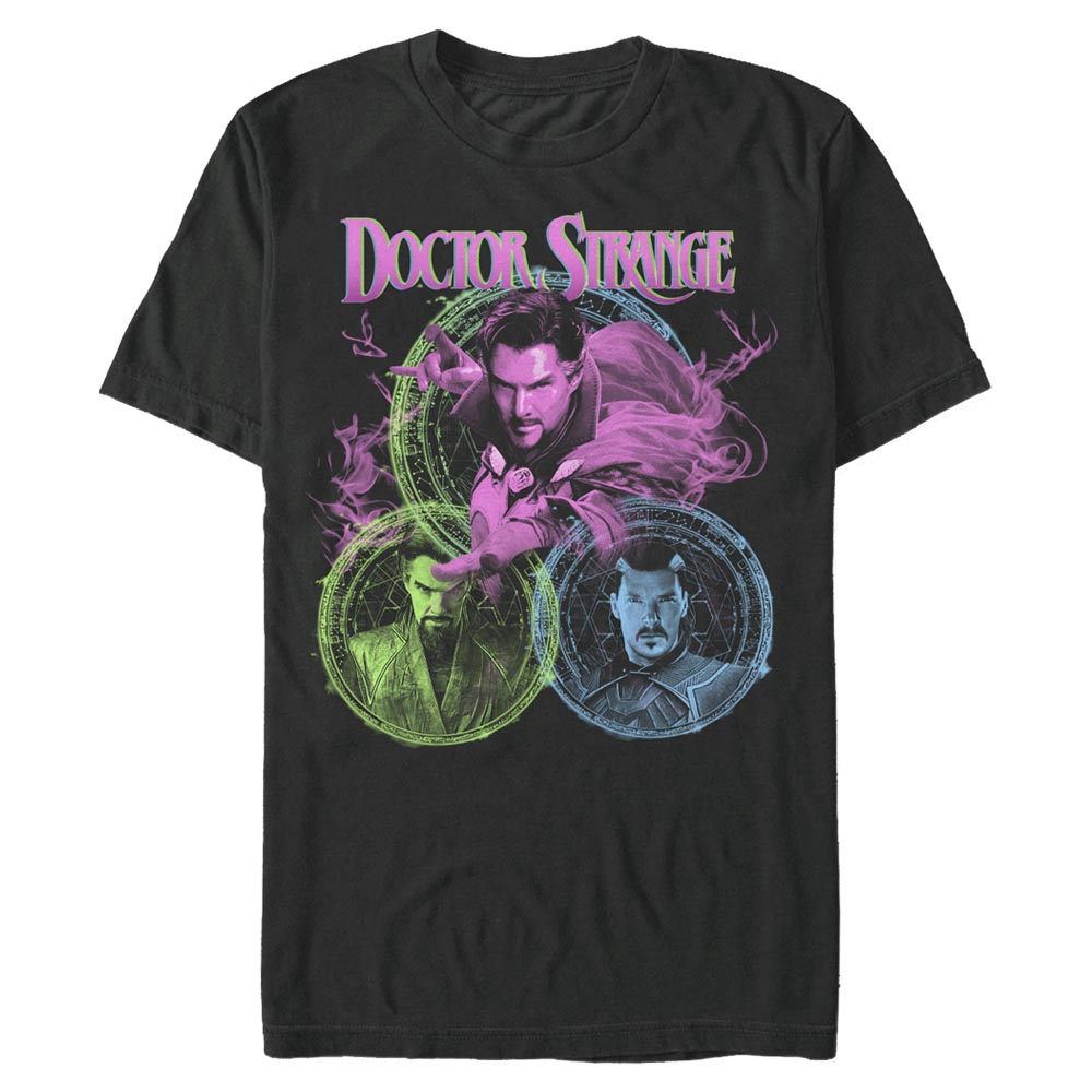 Men's Marvel Doctor Strange STRANGE TIMES THREE T-Shirt