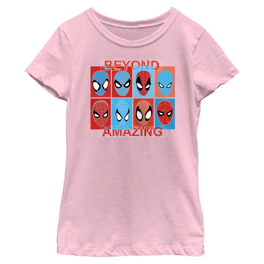 Girl's Marvel Spider-Man Beyond Amazing SPIDEY SQUARES BEYOND T-Shirt