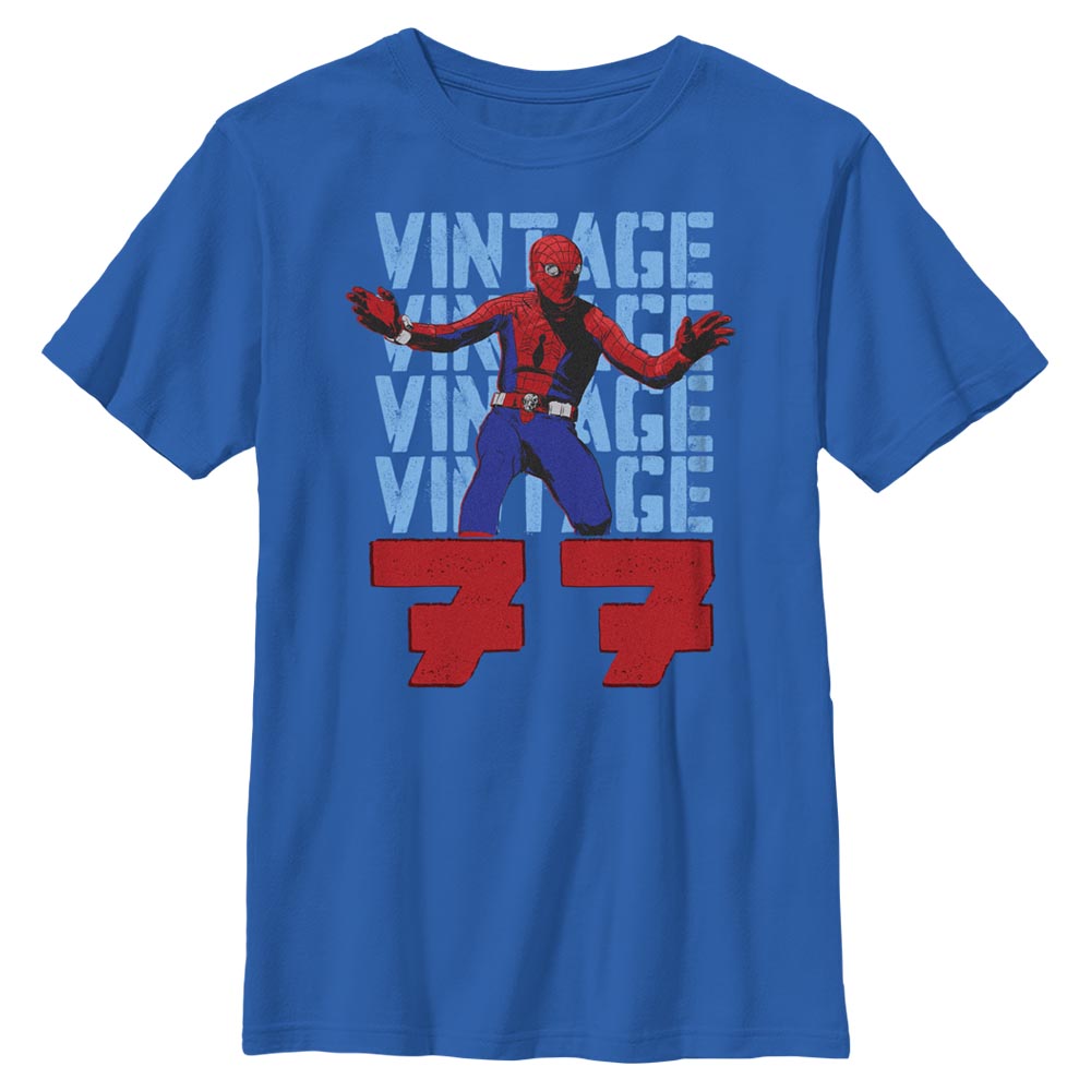 Boy's Marvel Spider-Man Beyond Amazing VINTAGE 77 SPIDEY T-Shirt