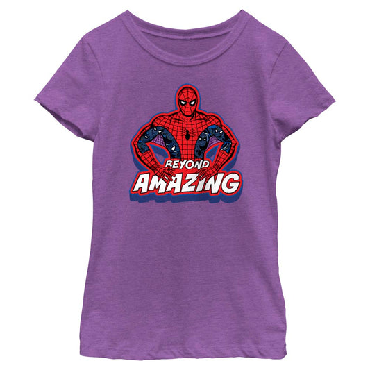 Girl's Marvel Spider-Man Beyond Amazing SPIDEY POSE BEYOND T-Shirt