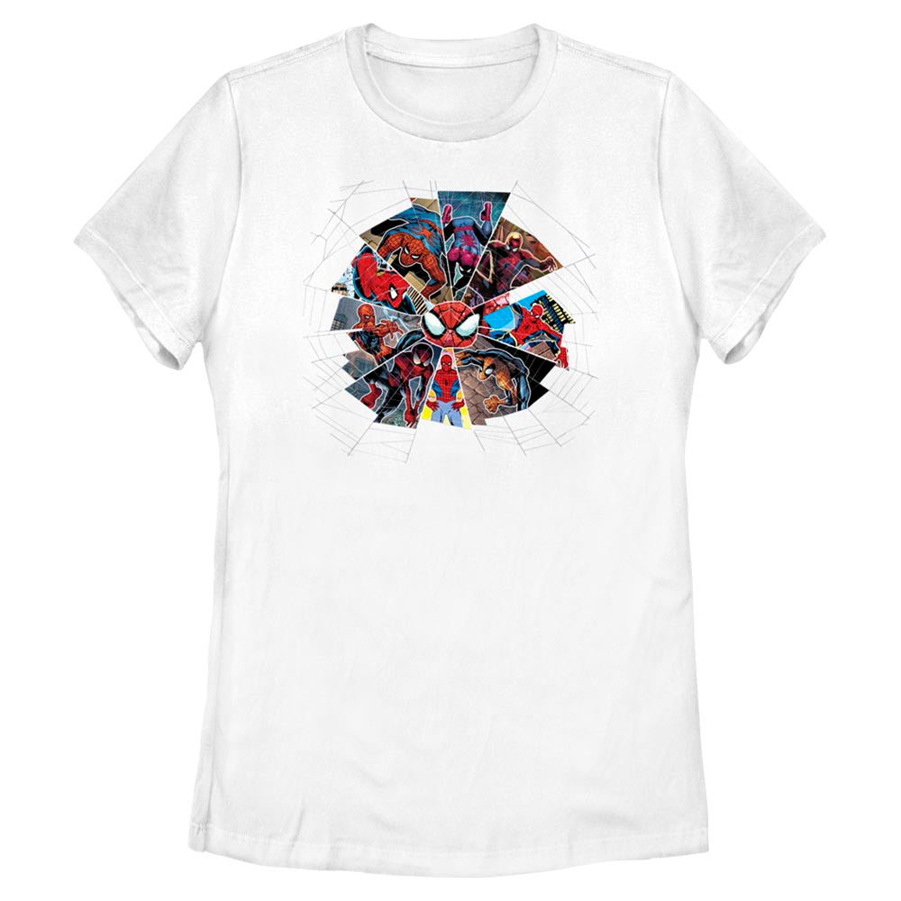 Women's Marvel Spider-Man Beyond Amazing SPIDEY STAGES WEB T-Shirt