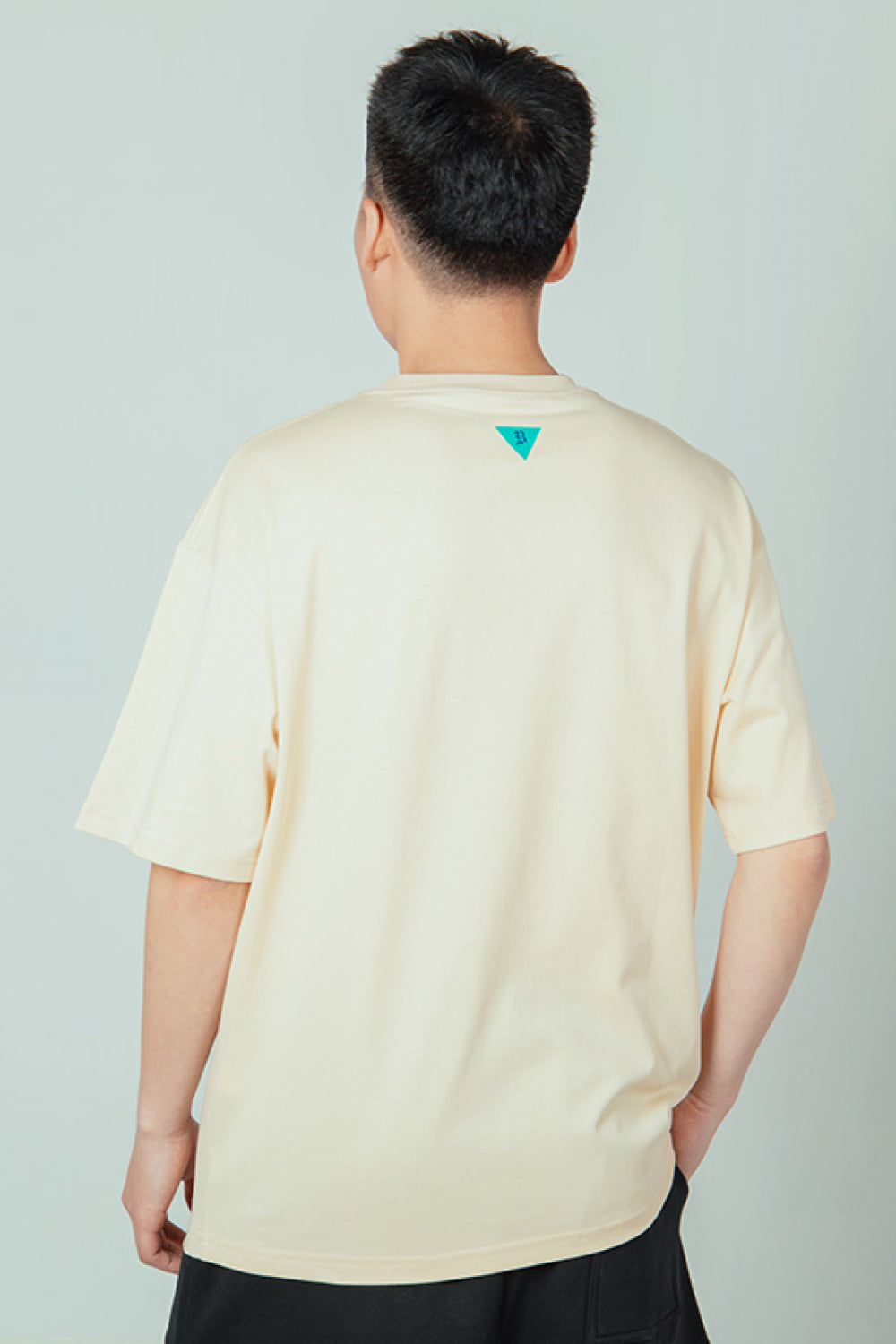 Graphic Round Neck Dropped Shoulder Cotton Tee