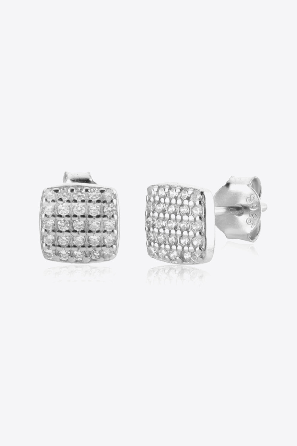 925 Sterling Silver Zircon Stud Earrings
