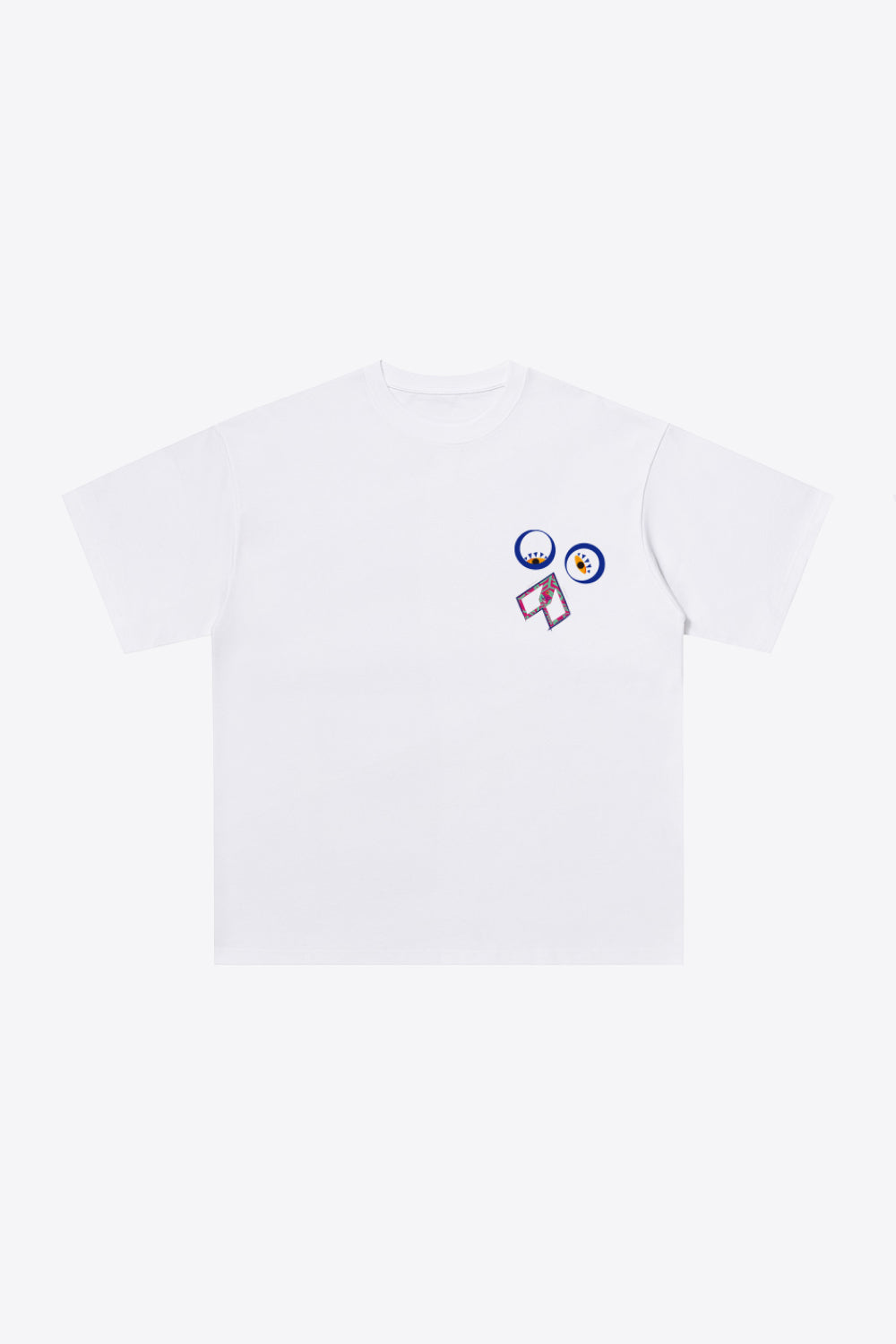 Graphic Round Neck Short Sleeve Cotton Tee