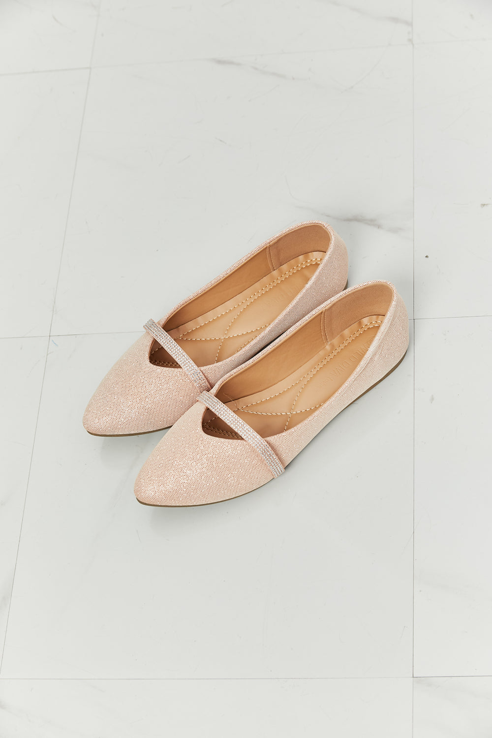 WILD DIVA Keep It Classy Glitter Flats