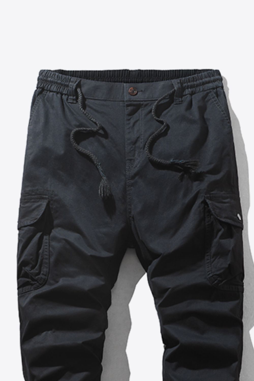 Drawstring Waist Cargo Jogger Pants