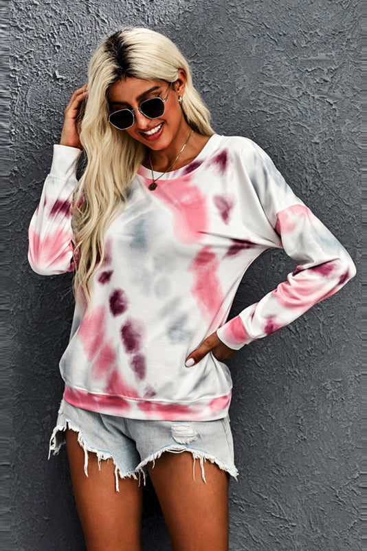 Drop Shoulder Tie Dye  Tee