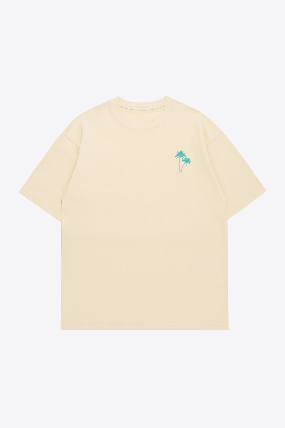 Graphic Dropped Shoulder Cotton T-Shirt